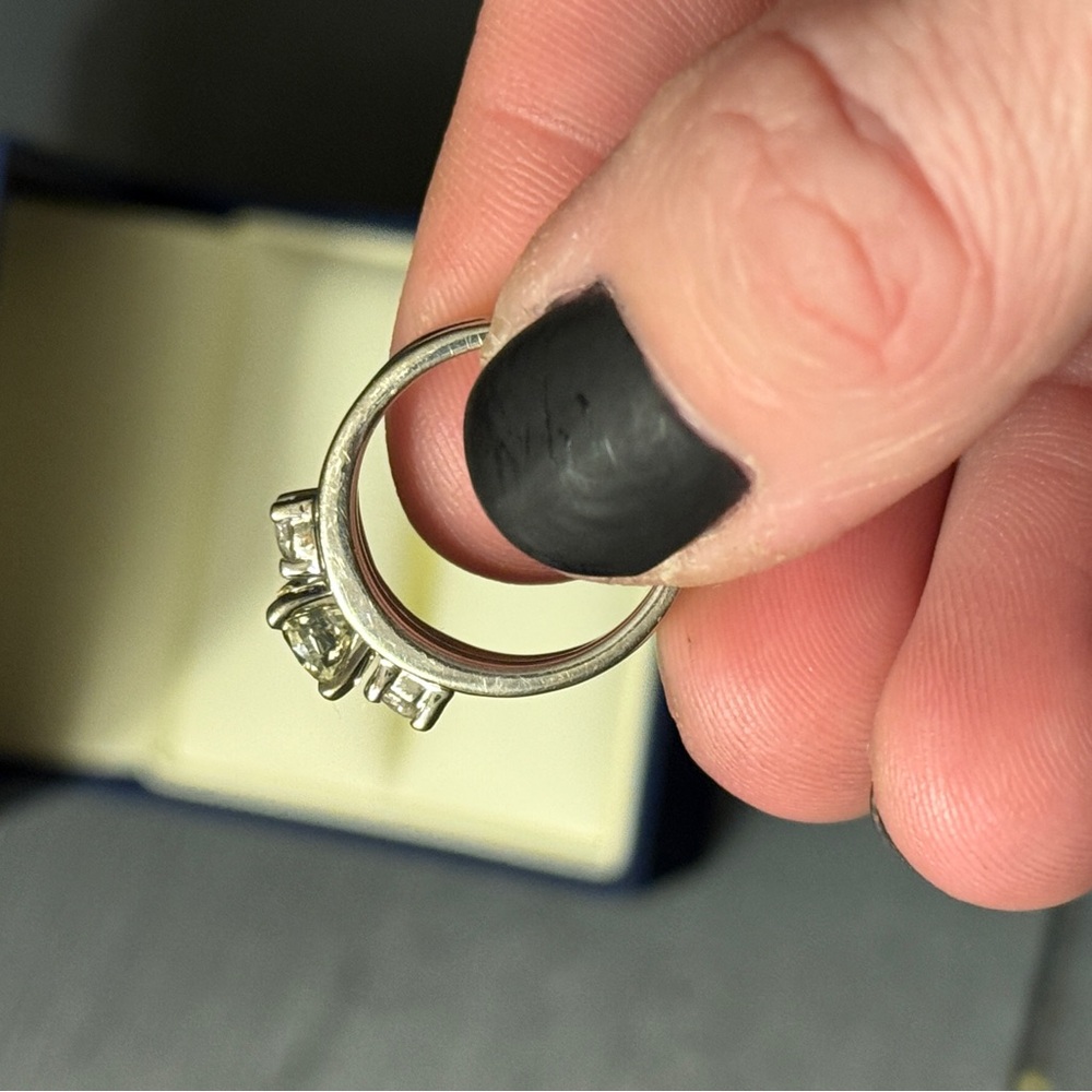 Diamond Wedding Set
14k White Gold• Princess Cut• 3 stone - Picture 11 of 15